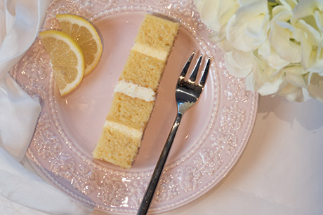 Lemon flavour wedding cake